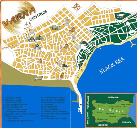 Varna Map Bulgaria