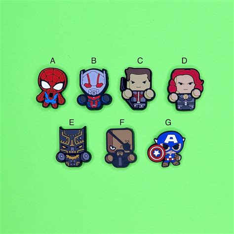 Marvel Avengers Crocs Superhero Shoe Charms - Etsy