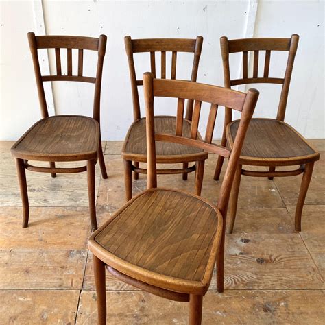 4er Set Thonet Landert GmbH für Vintage Möbel Klassiker und