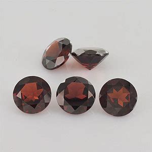 14.63ctw 9x9x4.6mm Round Red Garnet Excellent Eye Clean AAA