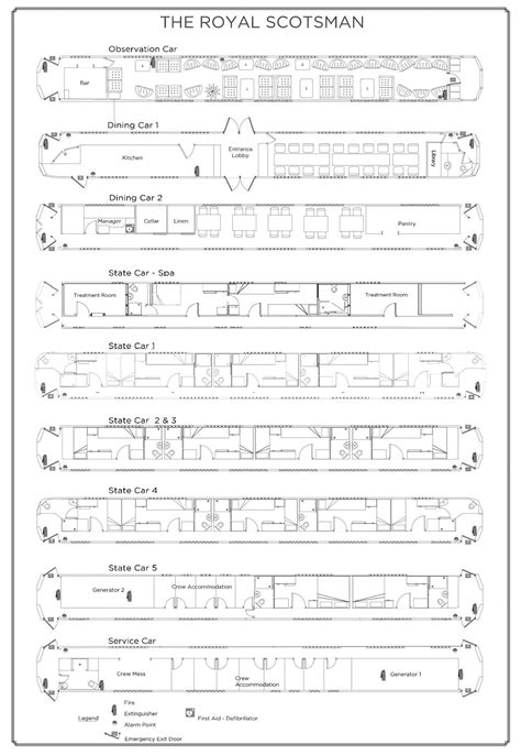 Luxury Train Club - Belmond Royal Scotsman Plan