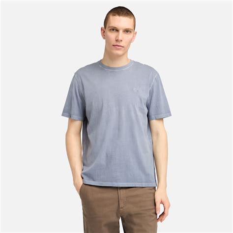 T shirt à manches courtes Dunstan River teint en pièce pour homme en gris