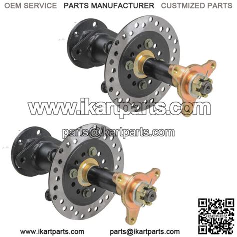 2x Go Kart Rear Differential Split Axles Kit Disc Brake Drive Shaft Fr