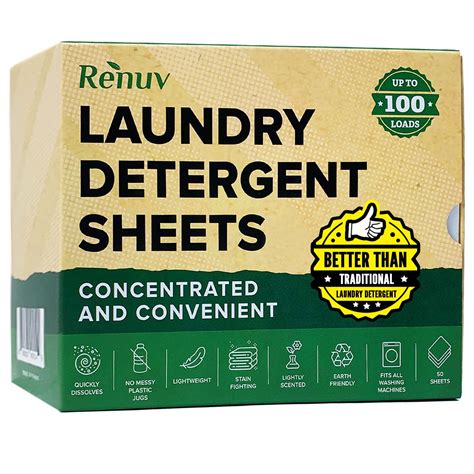 Buy Laundry Detergent Sheets Up To 100 Loads Eco Friendly