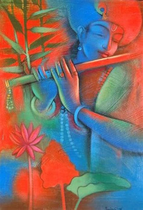 Krishna Flute Painting