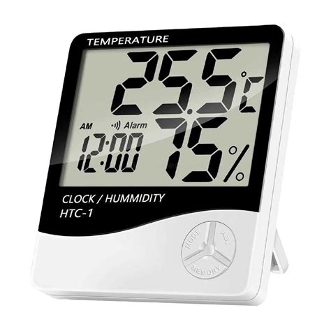 HTC 1 Digital Temperature Hygrometer Clock In Pakistan