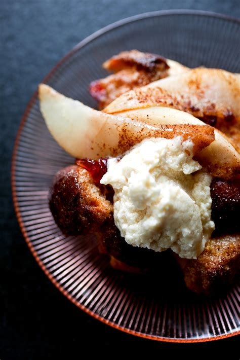 Pear And Sour Cherry Brown Betty With Brandy Hard Sauce Recipe Nyt