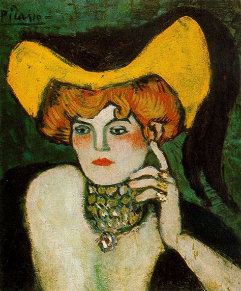 Pablo Picasso Woman With Necklace Of Gems 1901 Picasso Art Pablo