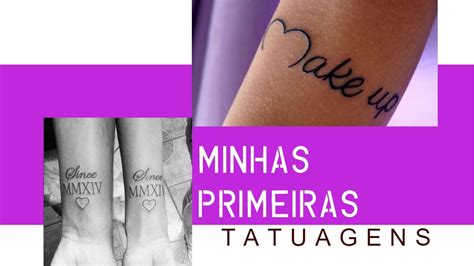 Minhas Primeiras TATUAGENS YouTube