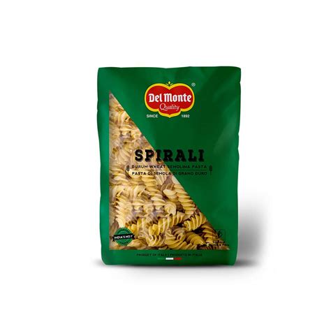 Del Monte Spirali Pasta Imported From Italy Durum Wheat