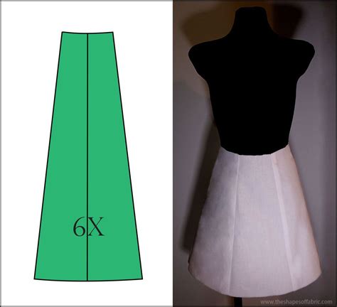 Let S Draft Some Panel Skirts The Shapes Of Fabric Paneled Skirt