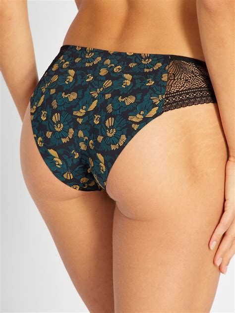 Braguita Estampada Envie De Lingerie Negro Kiabi