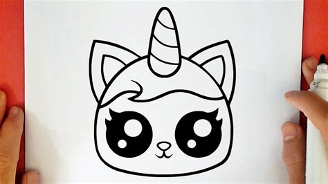 Comment Dessiner Un Chaton Licorne Kawaii