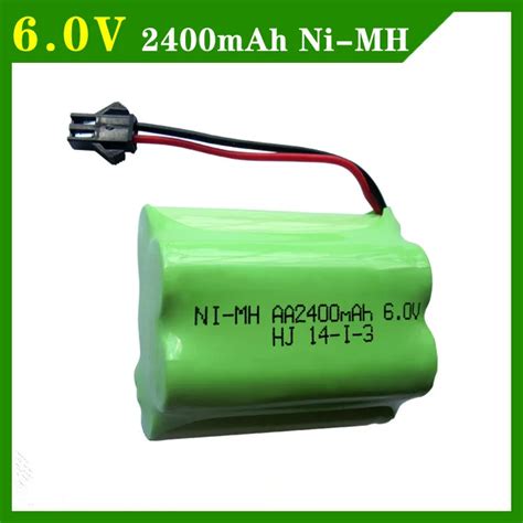 6v Battery 2400mah Ni Mh Bateria 6v Nimh Battery Pack 6v Size AA