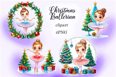 Christmas Ballerina Graphic By Lemocheka Art · Creative Fabrica