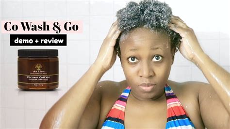 HOW TO CO WASH GO ON SHORT 4C NATURAL HAIR Ft As I Am Coconut