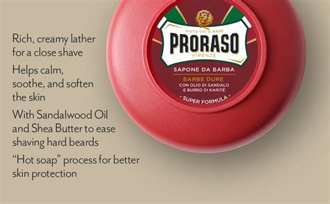 Proraso Shaving Soap In A Bowl Red 8004395001163 Uk