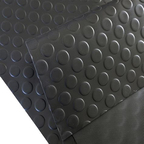 Black 1m X 13m Coin Rubber Garage Flooring Matting Multiple Sizes To Choose From On This