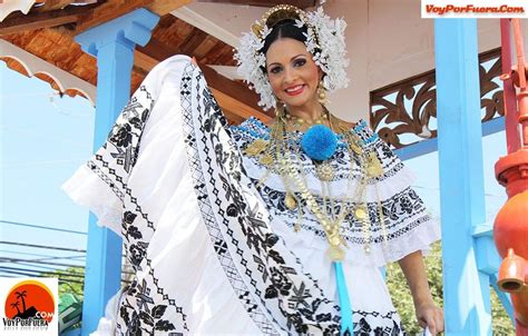 Festival De La Mejorana Panama National Dress Fashion Women