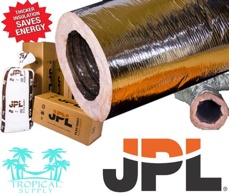 12 Silver Flex JPL Insulated Flexible Duct R6 25 FEET