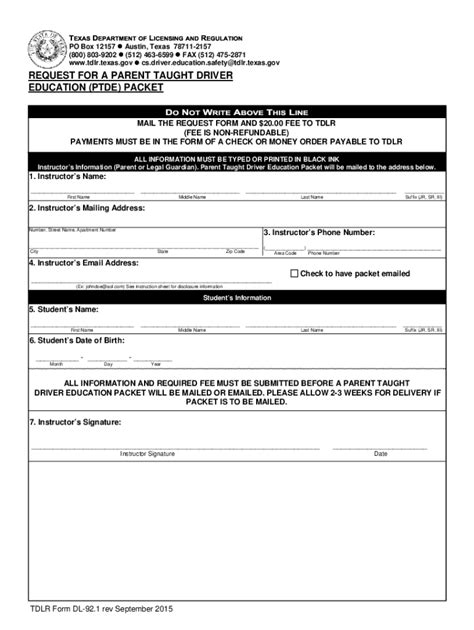 printable dl  form printable form