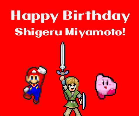 Happy Birthday Shigeru Miyamoto By Beewinter55 On Deviantart