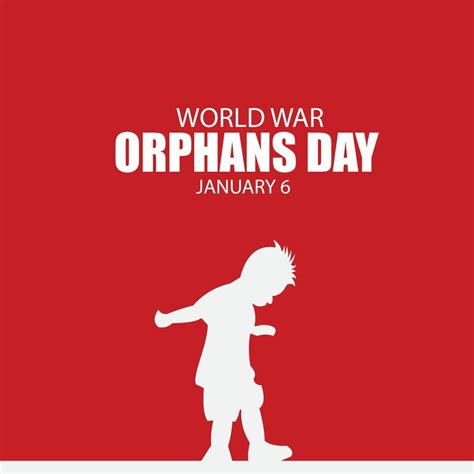 Vector Illustration Of World War Orphans Day Simple And Elegant Design