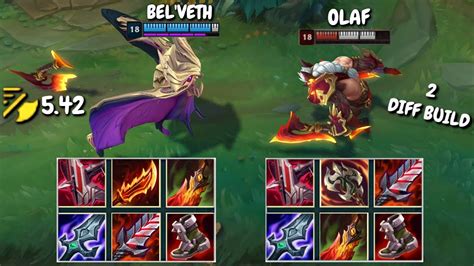 BEL VETH Vs OLAF FULL BUILD FIGHTS Bel Veth Gameplay YouTube