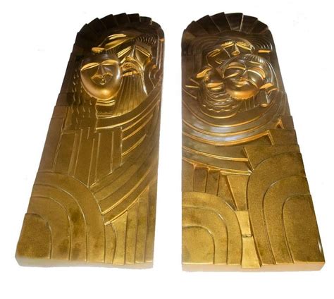 Pair Of Art Deco Folies Bergeres Wall Plaques For Sale At 1stdibs