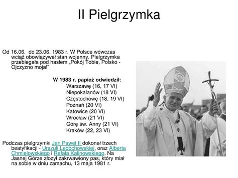 PPT Pielgrzymki Jana Pawła II PowerPoint Presentation free download