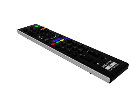 Sony Tv Remote Control 3d Model 3ds Max Files Free Download Cadnav