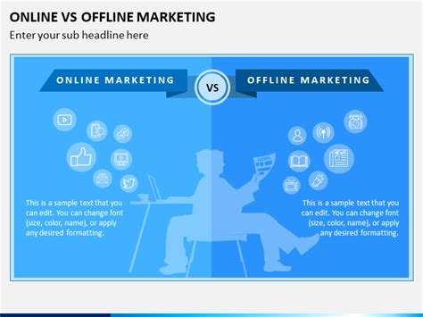 Online Vs Offline Marketing PowerPoint And Google Slides Template PPT