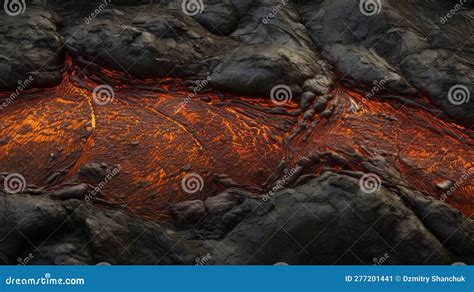 Molten Lava Volcano Generative AI Stock Illustration - Illustration of molten, flowing: 277201441