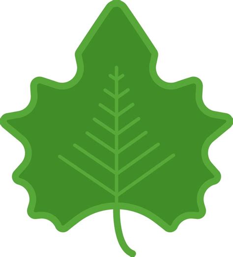 Big green leaf, illustration, on a white background. 13782162 Vector ...