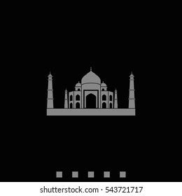 Taj Mahal Silhouette Icon Stock Vector (Royalty Free) 543721717 ...