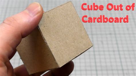 How To Make Cube Out Of Cardboard YouTube