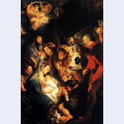 Adoration Of The Shepherds 4 Jacob Jordaens Oil Painting