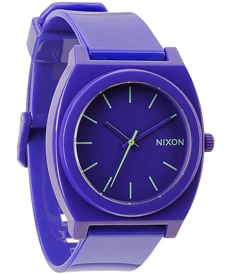 Nixon Time Teller P Purple Analog Watch Zumiez