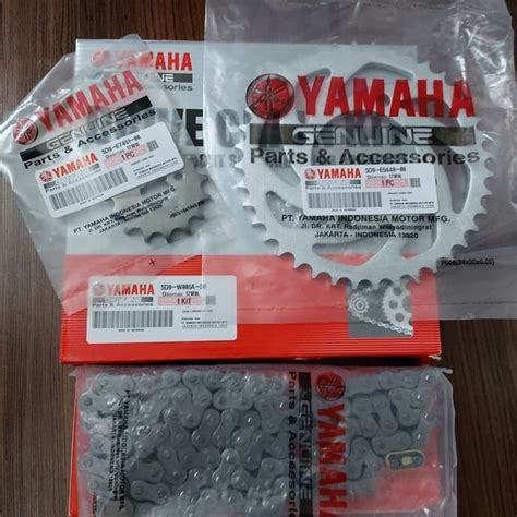 Jual Gearset Gear Gir Set Rantai Depan Belakang Motor Paket Yamaha Vega