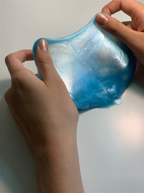 Sky Blue Metallic Slime Etsy