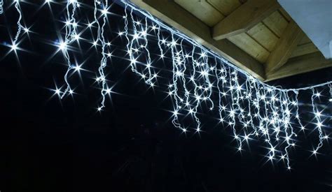 GIRLANDA ŚWIĄTECZNA 500 LED 23m KURTYNA ŚWIETLNA SOPLE BIAŁE ZIMNE XXL