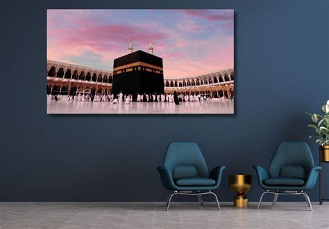 Kaaba Wall Art Islamic Wall Art Islamic Home Decor Kaaba Minimalist Islamic Print Kaaba