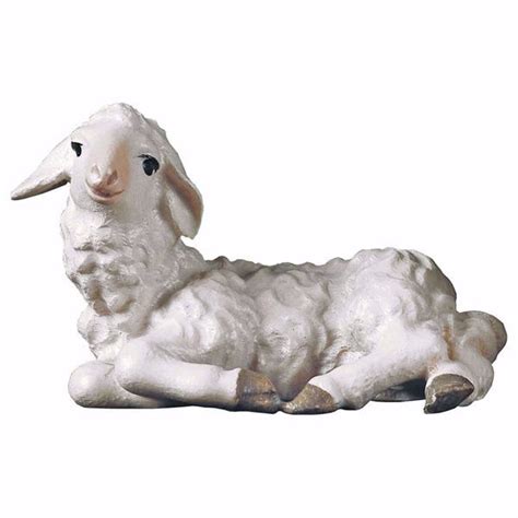 Lying Lamb Cm 10 3 9 Inch Hand Painted Ulrich Nativity Scene Val