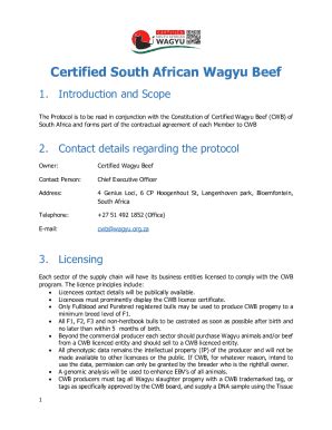 Fillable Online South African Wagyu Beef A Hit At Hong Kong Expo Fax