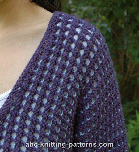 ABC Knitting Patterns Subtle Mesh Summer Cardigan