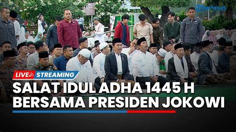 Presiden Jokowi Sholat Idul Adha H Di Masjid Baiturrahman