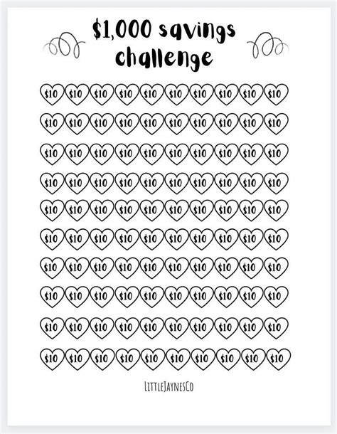 K K K And K Savings Challenge Printable Savings Challenge