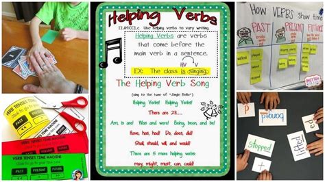 30 Activities For Teaching Verb Tense Teaching Verbs Helping Verbs