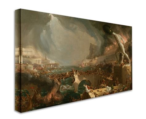 Thomas Cole : the Course of Empire Destruction 1836 Canvas - Etsy