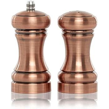 Premium Salt And Pepper Grinder Set Best Copper Stainless Steel Mill